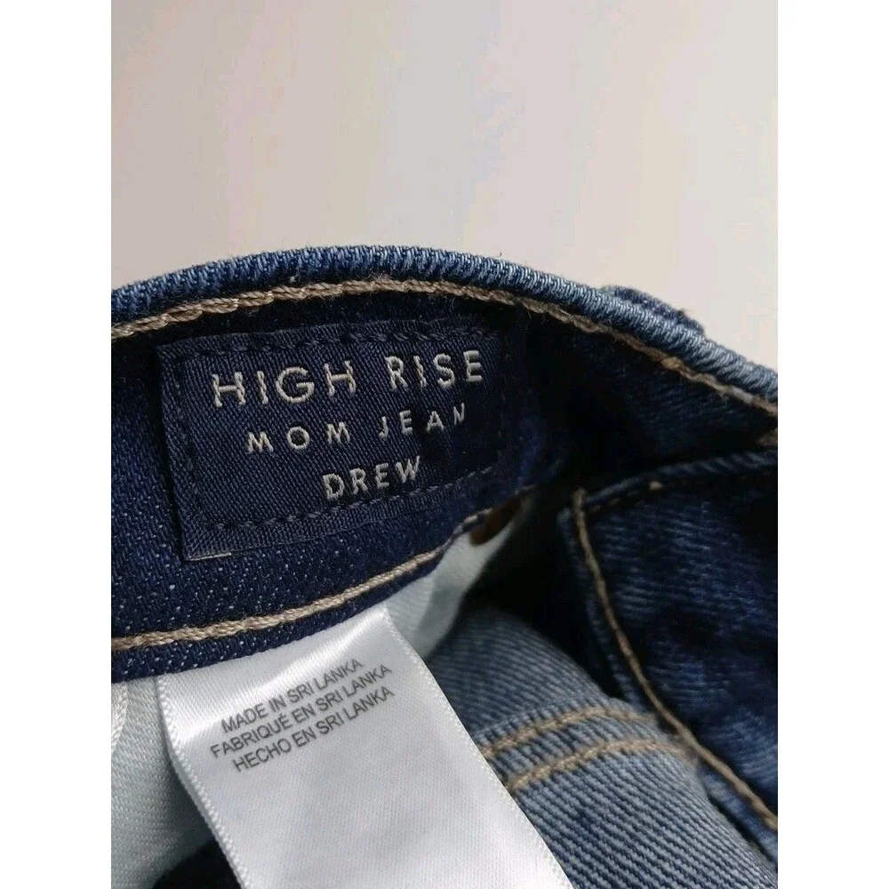 Lucky Brand Drew Mom Jeans High Rise Tapered Denim Blue Women's‎ Size 0/27 Ankle